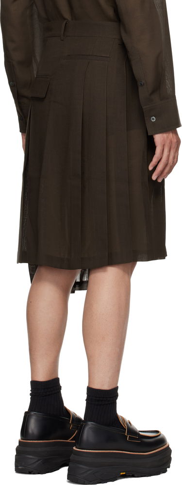 Hame Feng Chen Wang Feng Chen Wang Pleated Asymmetrical Skirt Ruskea | FUS19SK01K, 2