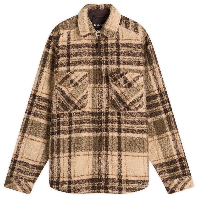 Paita KAVU McCord Creek Fleece Overshirt Ruskea | 5260-1055