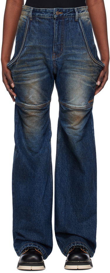 Jeans We11done Wire Relaxed Fit Jeans Sininen | WD-DP0-24-328-W-NV, 0