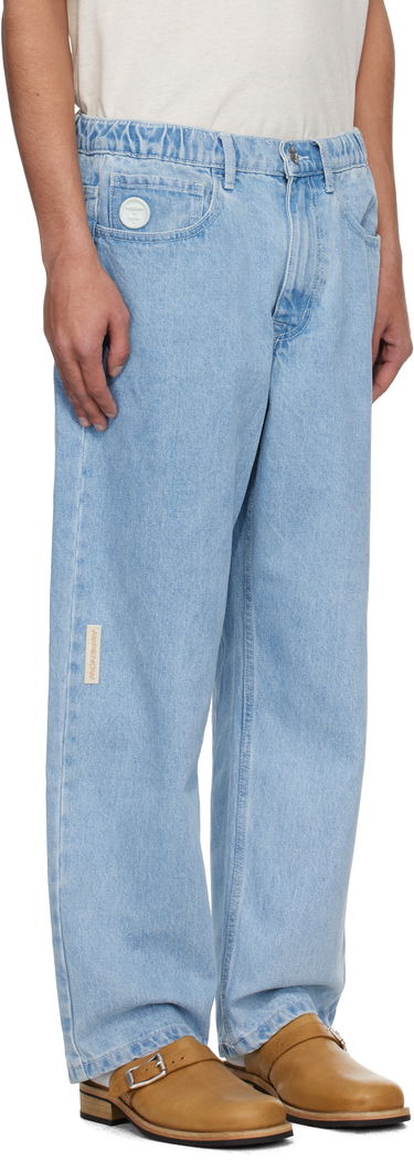 Jeans AAPE by A Bathing Ape AAPE by A Bathing Ape 'AAPE Now' Moonface Logo Jeans Sininen | AAPPTMB662XBOBLL, 1