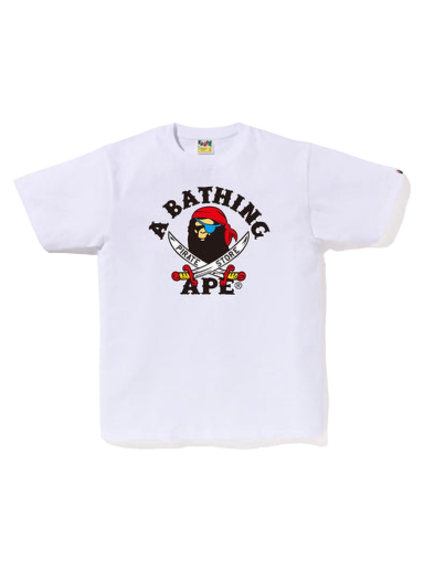 T-paita BAPE Ape Pirate Tee Valkoinen | 4I72110003