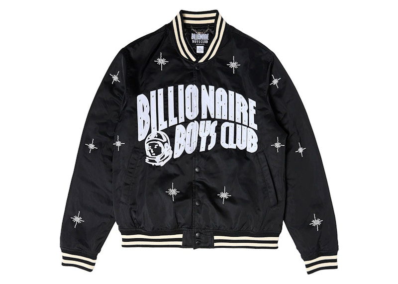 Bomber-takki BILLIONAIRE BOYS CLUB Views Varsity Jacket Musta | 8412401BLK