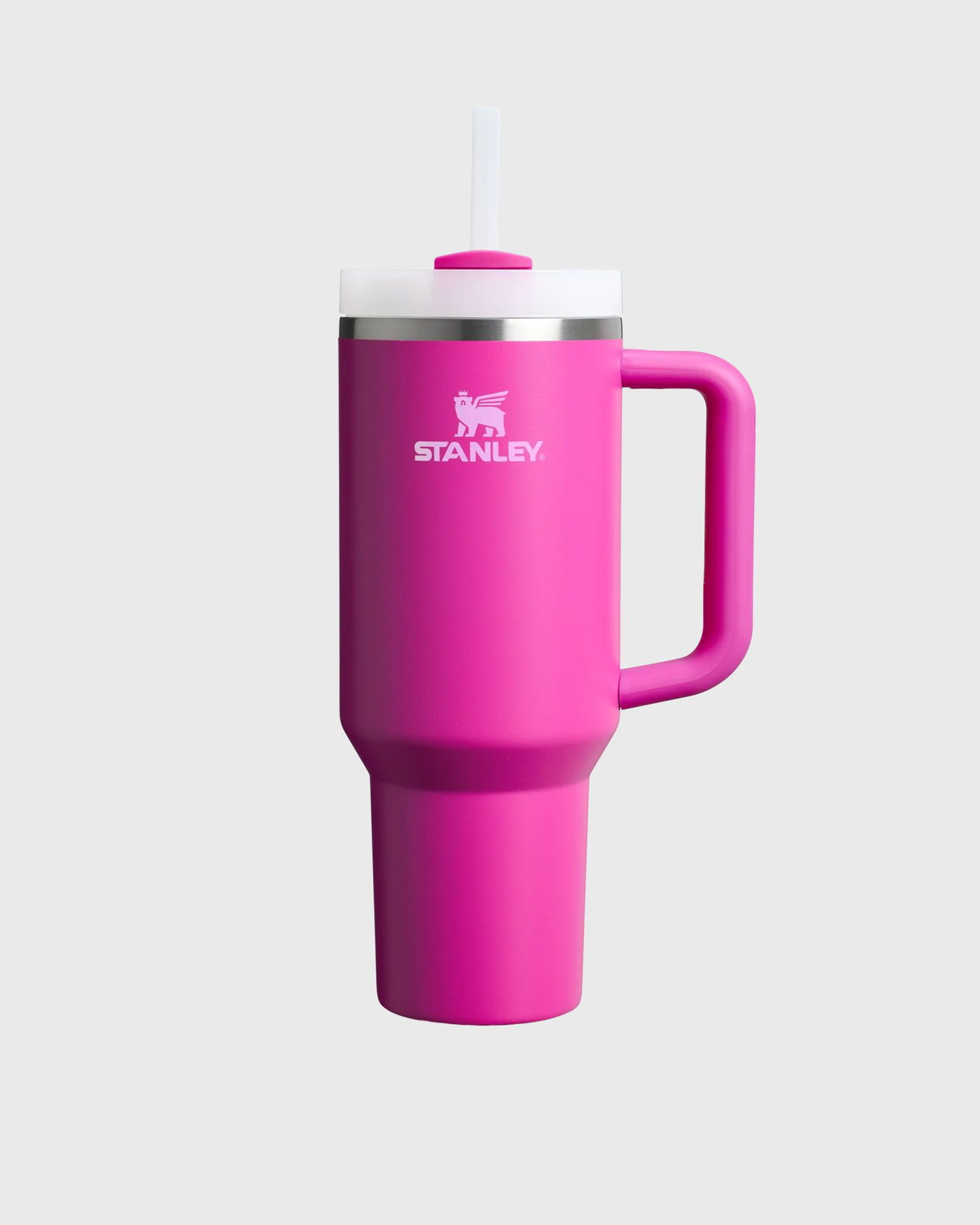 Juomapullo Stanley Quencher H2.0 FlowState Tumbler with Handle and Straw Vaaleanpunainen | 10-13230-064, 1