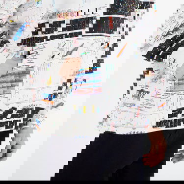 Huppari Pleasures Textbook Hoodie Monivärinen | P25F023-MULTI, 2