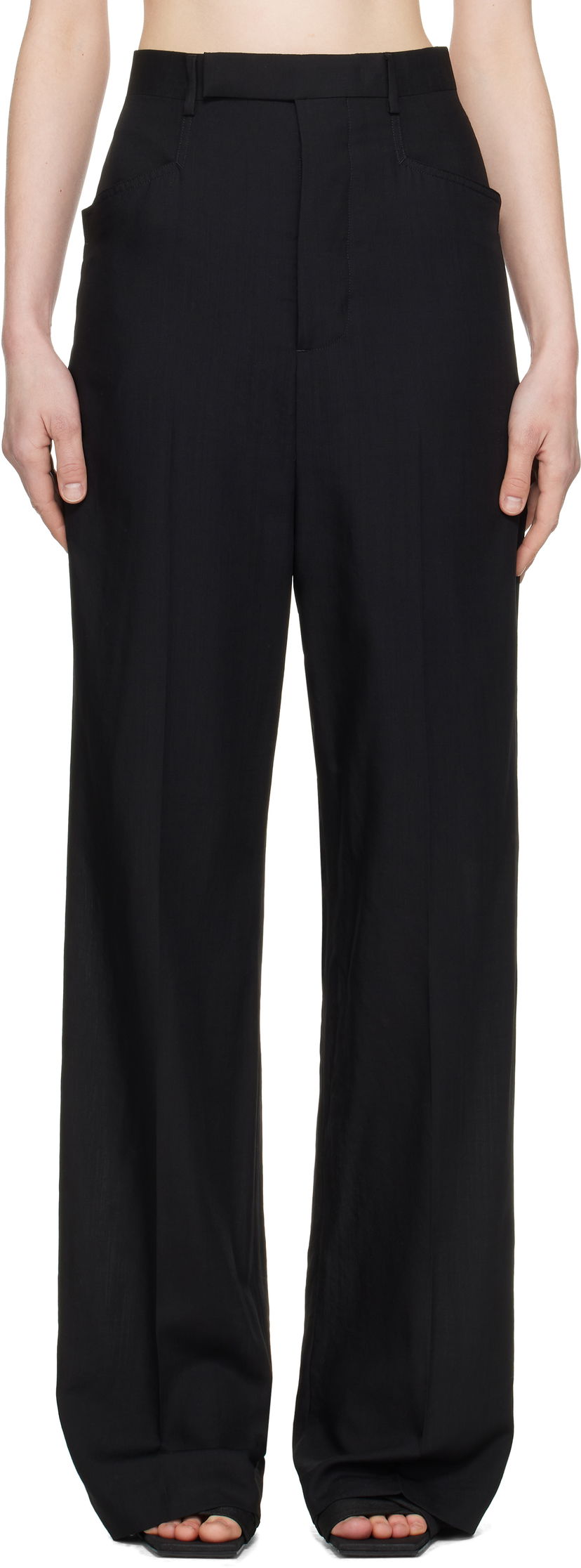 Housut Rick Owens Rick Owens Hollywood Mastadon Trousers Musta | RP01E7352 WG