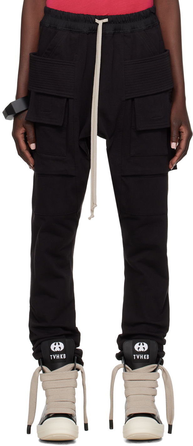 Housut Rick Owens SSENSE x TVHKB x Edition Creatch Trousers Musta | RN02C4312 RIGEP6, 0