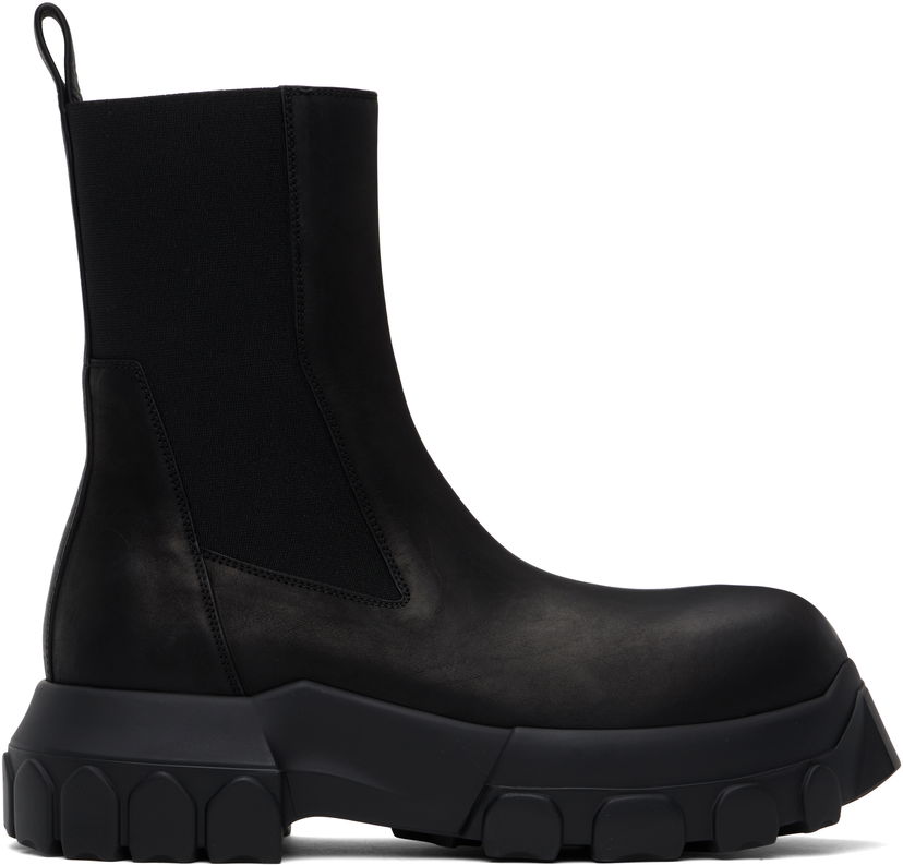 Tennarit ja kengät Rick Owens Rick Owens Hollywood Beatle Bozo Tractor Chelsea Boots Musta | RU01E5881 LWN