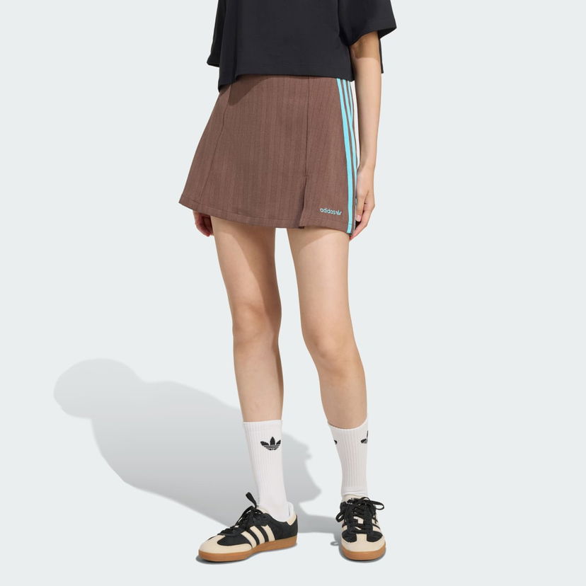 Hame adidas Performance Tailored Mini Skirt Ruskea | JX5305
