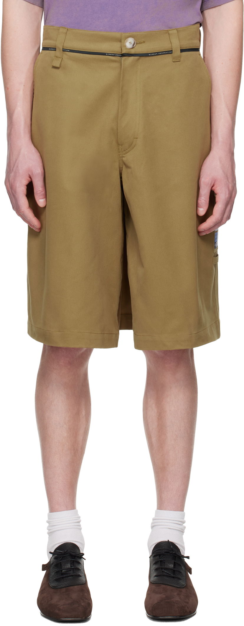 Shortsit Martine Rose Martine Rose Twisted Skate Shorts Ruskea | 841WP02707