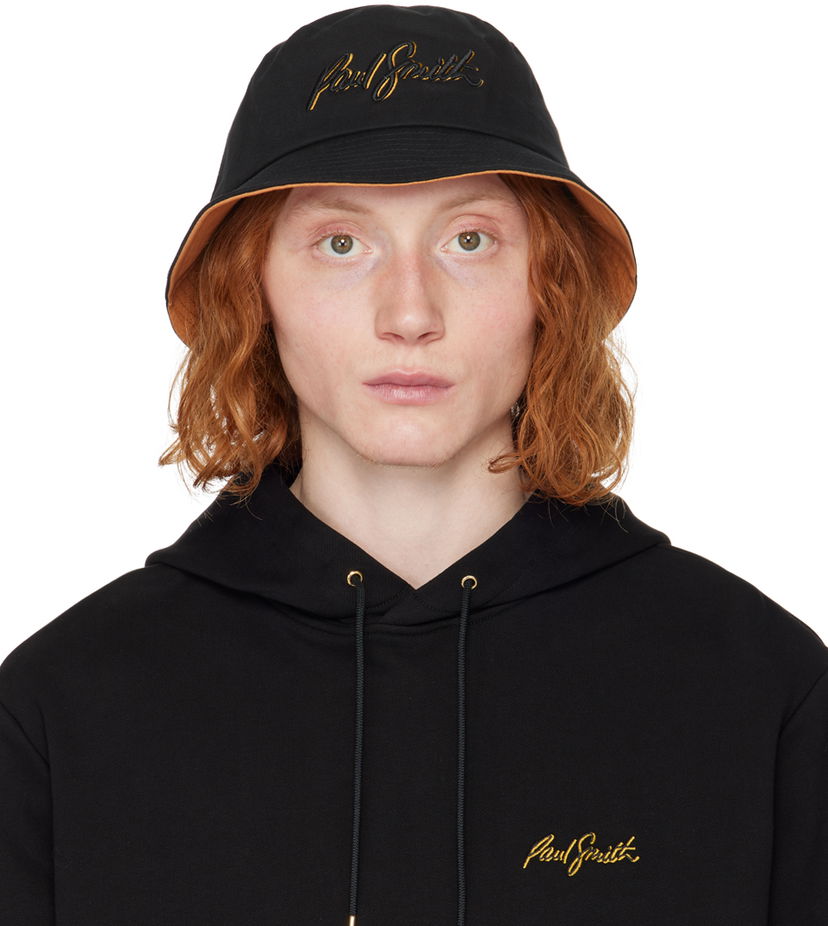 Hattu Paul Smith Paul Smith Shadow Bucket Hat Musta | M1A-921DT-M779-79