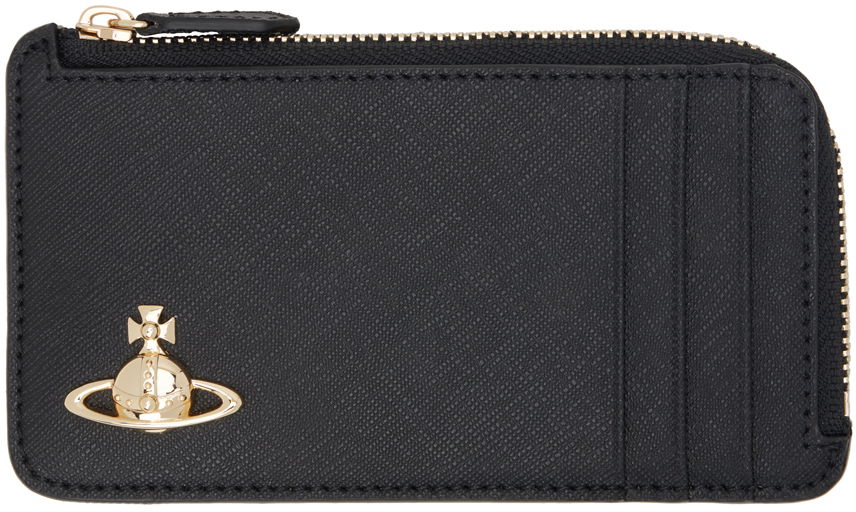 Lompakko Vivienne Westwood Zip Card Holder Musta | 5112001FU-S000B-, 0