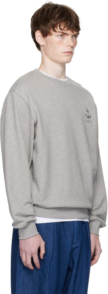 Huppari A.P.C. A.P.C. James Sweatshirt Tummansininen | COHBY-H27983, 4