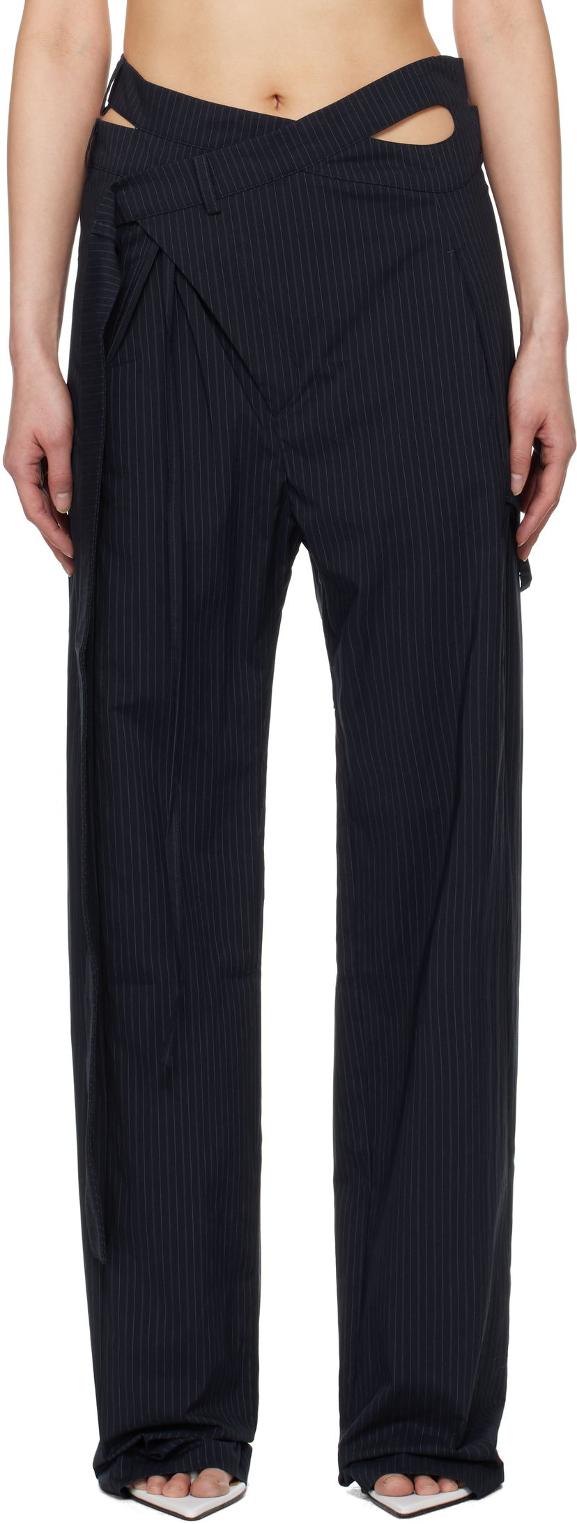 Housut Ottolinger Ottolinger Signature Wrap Suit Trousers Musta | 12320152301