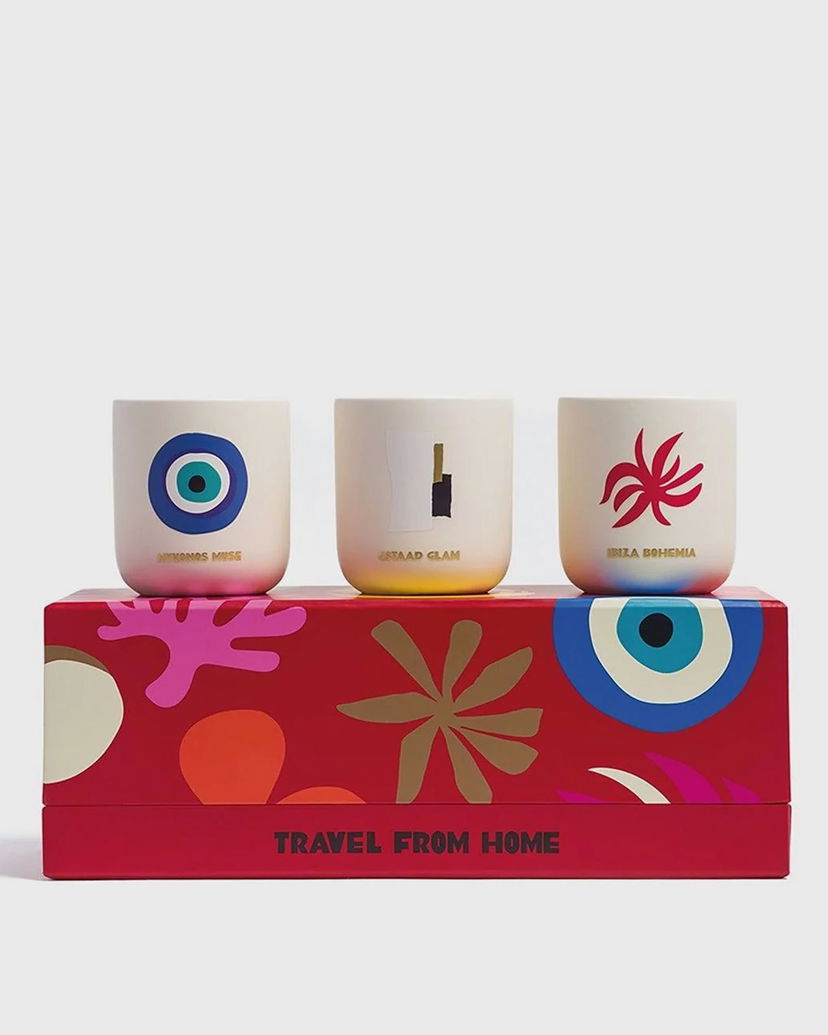 Kynttilät ASSOULINE Travel From Home Mini Scented Candle Set Monivärinen | 882664008116