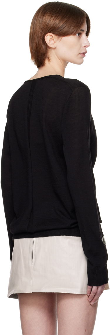 Villapaita Rick Owens Rick Owens Hollywood Xtreme V-Neck Pullover Musta | RP01E7668 M, 2