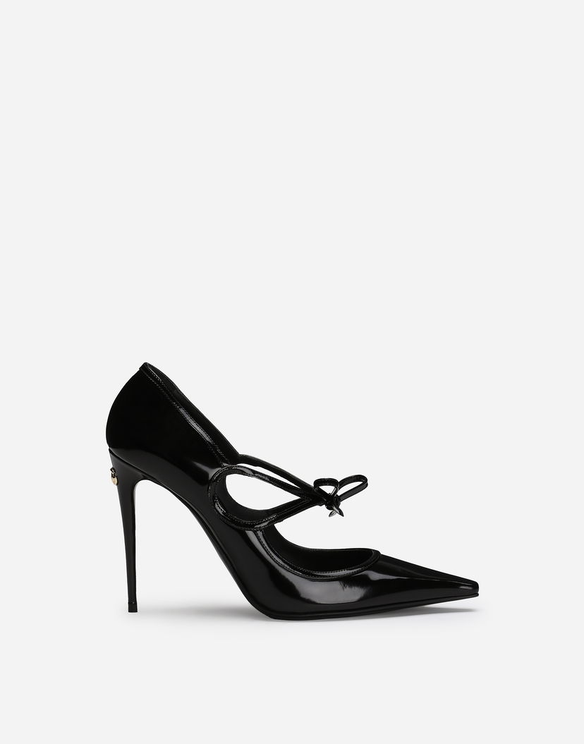 Tennarit ja kengät Dolce & Gabbana Polished Calfskin Pumps Musta | CD1853A103780999