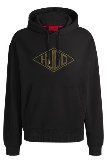 Huppari BOSS Terry Hoodie with Embroidered Logo by HUGO Musta | 50534947, 0
