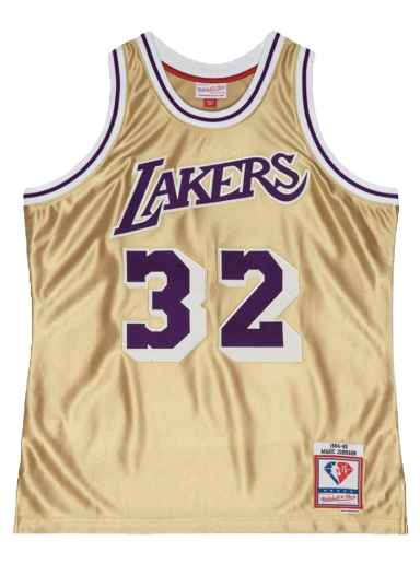 Jersey Mitchell & Ness Los Angeles Lakers Magic Johnson 75th Gold Swingman Jersey Metallinen | SMJY4398-LAL84EJHGOLD
