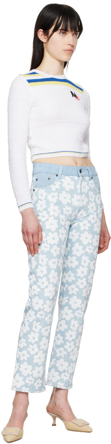 Jeans MSGM MSGM Printed Jeans Sininen | 3841MDP232 257272, 3