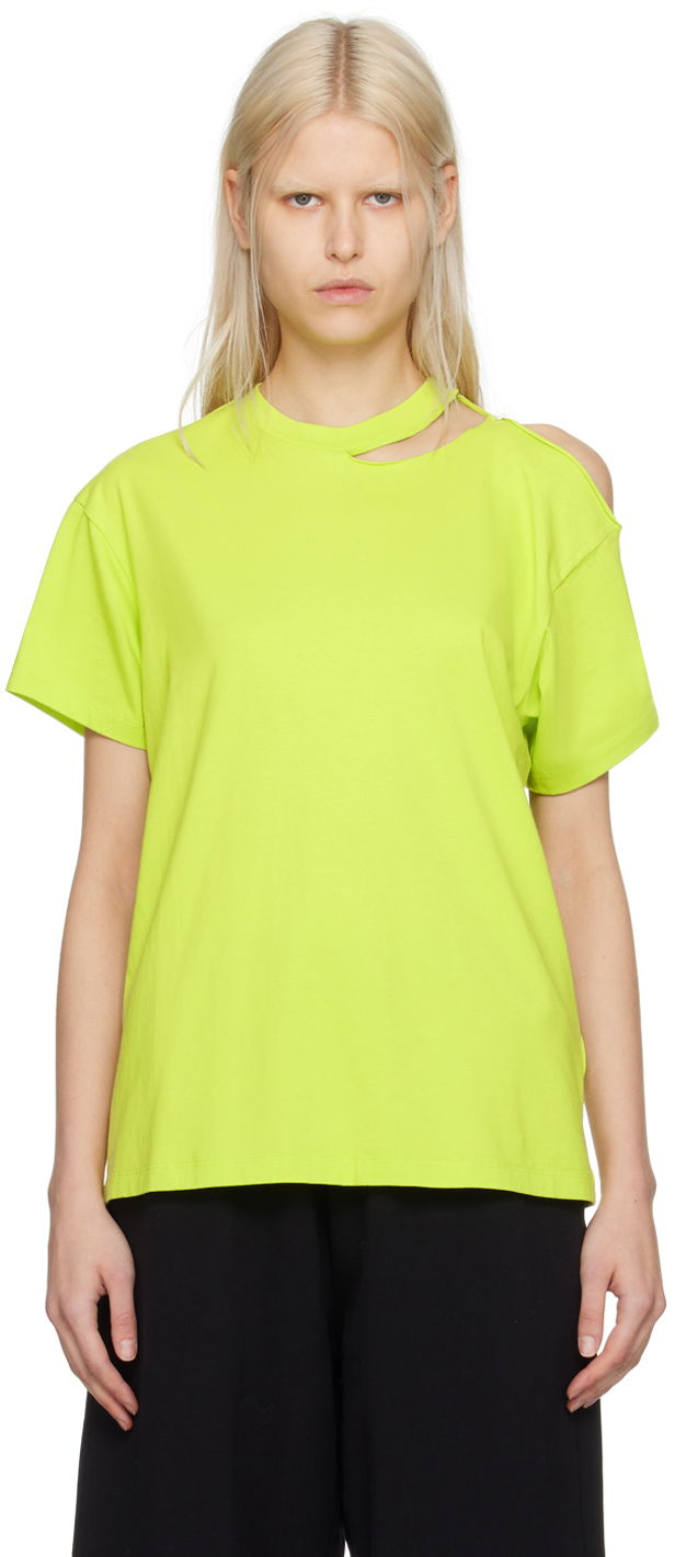 T-paita Maison Margiela MM6 Safety Pin T-Shirt Vihreä | S52GC0305 S24312