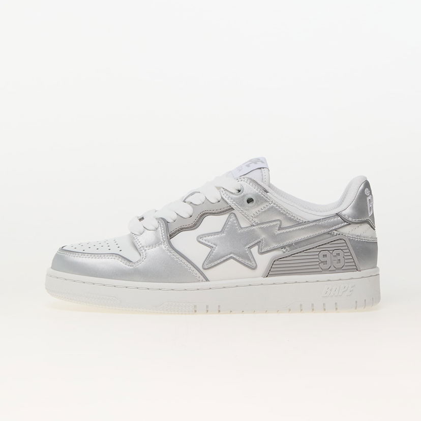 Tennarit ja kengät BAPE A BATHING APE Bape Sk8 Sta 4 L White Metallinen | 001FWK302311LWHT