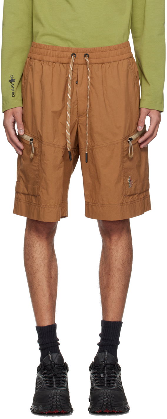 Shortsit Moncler Drawstring Shorts Ruskea | J10972B0000353A59