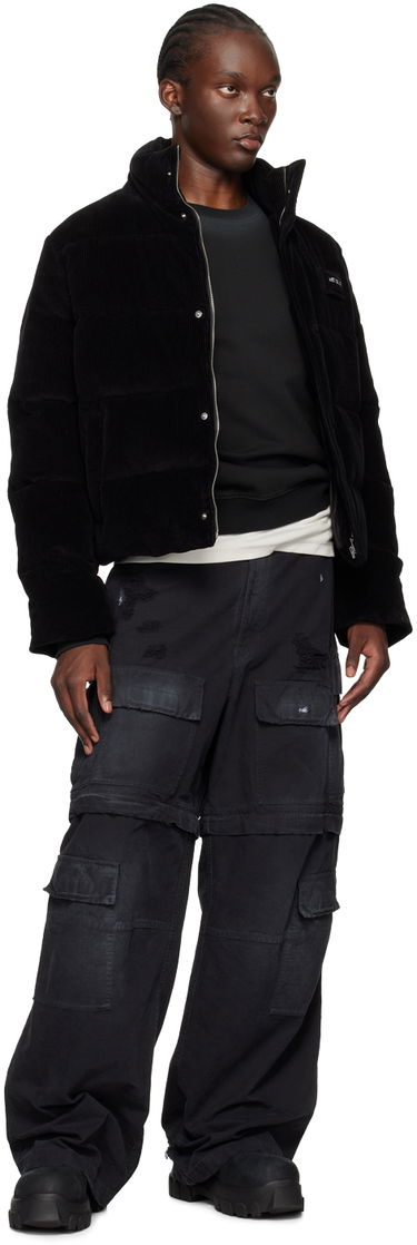 Villapaita We11done Faded Sweatshirt Musta | WD-TS2-24-721-U-BK, 3