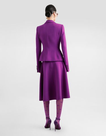 Takki Dolce & Gabbana Dolce & Gabbana Double Crepe Fitted Blazer Violetti | F27DSTGDC9HF0571, 2