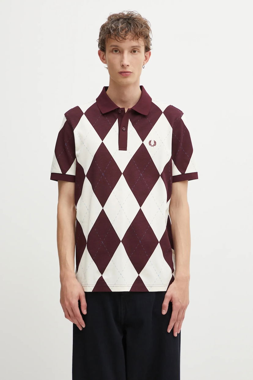Poolopaita Fred Perry Cotton Argyle Polo Shirt Monivärinen | M1628