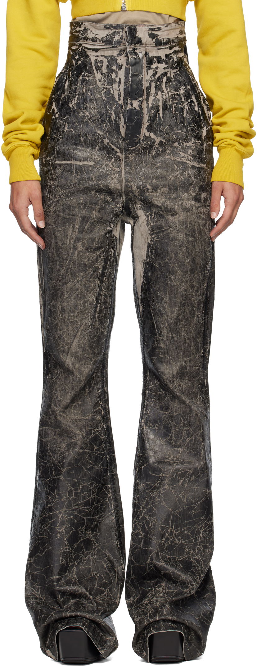 Jeans Rick Owens DRKSHDW Concordians Dirt Bolan Jeans Musta | DS02E7312 SDWF
