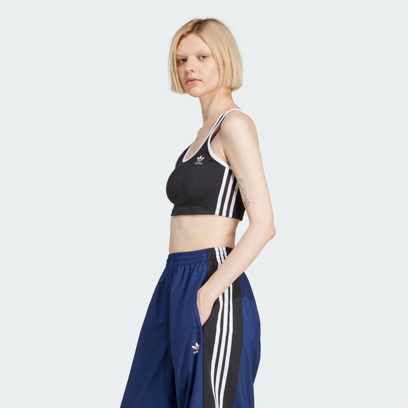 Rintaliivit adidas Performance 3-Stripes Sports Bra Musta | JD4612