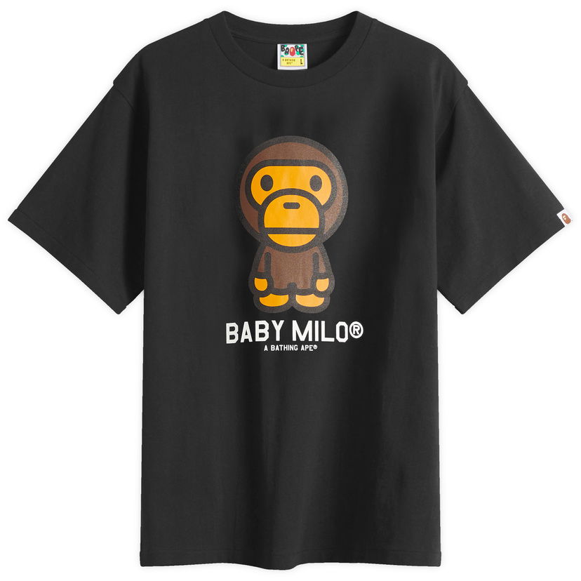 T-paita BAPE A Bathing Ape Baby Milo T-Shirt, Size Large Musta | 002TEL301001M-BLK