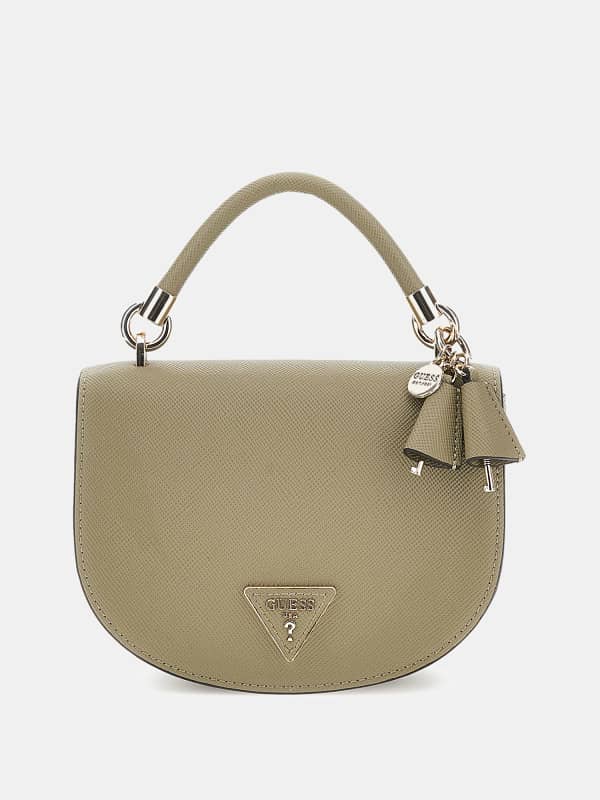 Käsilaukku GUESS Gizele Saffiano Mini Handbag Beige | HWVG9195770, 0
