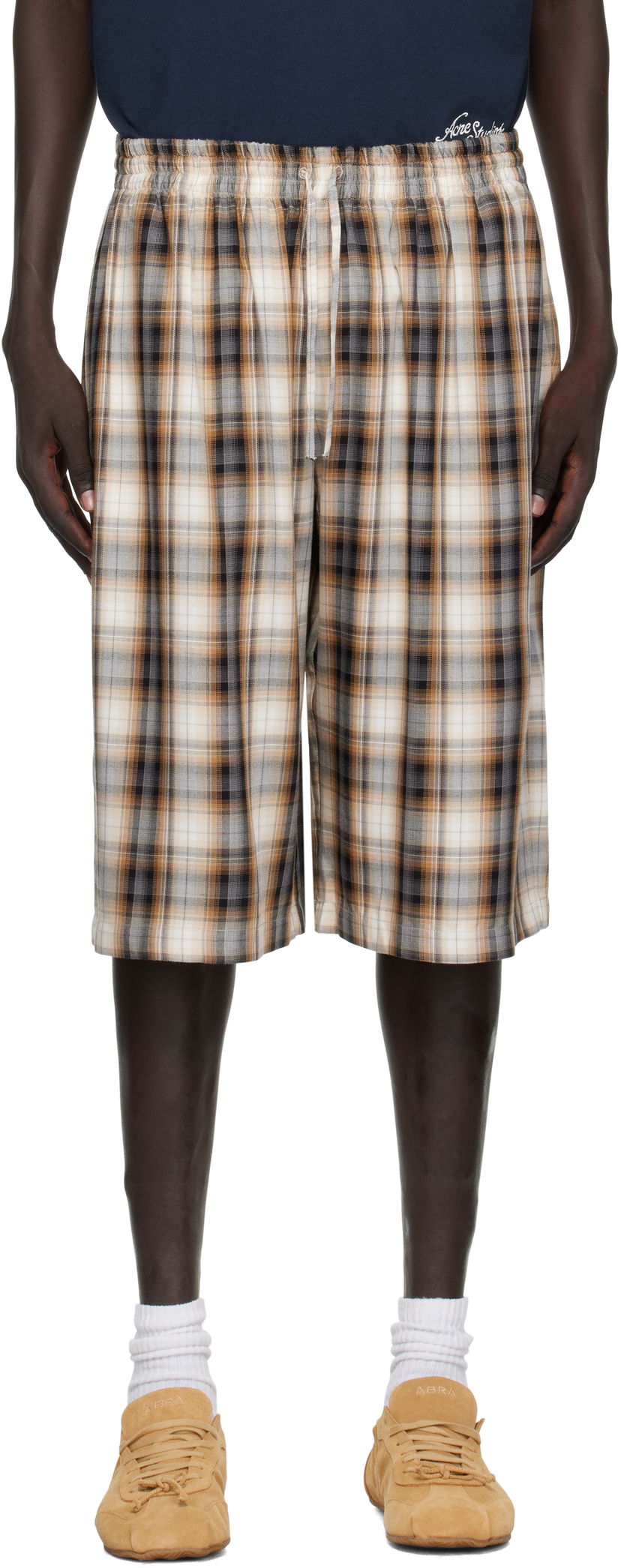 Shortsit Acne Studios Acne Studios Check Shorts Monivärinen | CE0071-