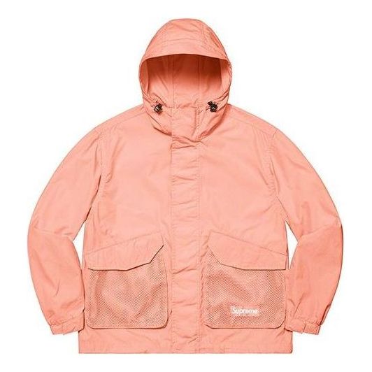 Tuulitakki Supreme Cargo Jacket With Mesh Pockets Oranssi | SUP-SS21-789