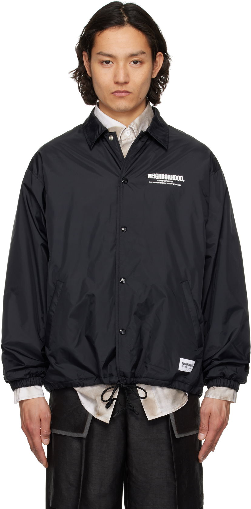 Tuulitakki Neighborhood Windbreaker 1 Jacket Musta | 251TSNH-JKM01