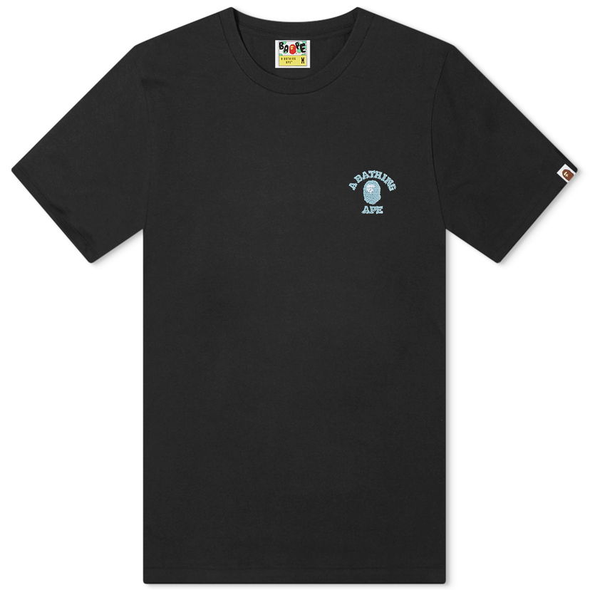 T-paita BAPE A Bathing Ape College One Point T-Shirt Musta | 001TEK301302M-BLK