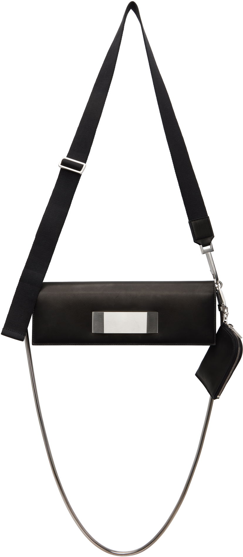 Olkalaukku Rick Owens Rick Owens Hollywood Griffin Baguette Bag with Metal Detail Musta | RO01E7442 LBLWEH
