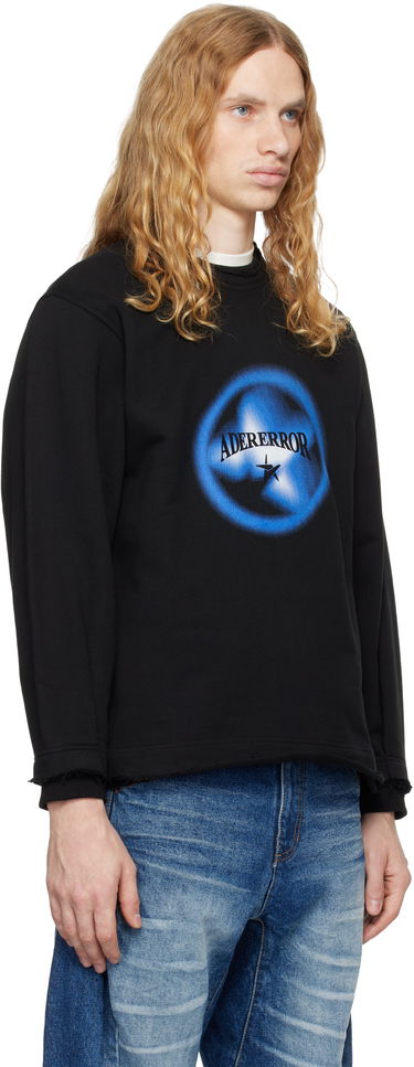 Huppari ADER ERROR Black Graphic Sweatshirt Musta | BN01FWSW0102BK, 1