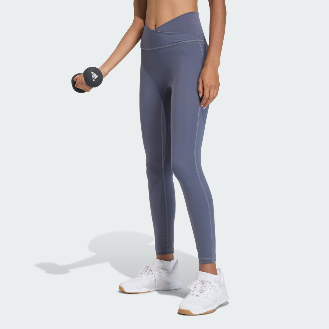 Leggingsit adidas Performance Studio All Me 7/8 X-Over Leggings Sininen | KT3285, 0
