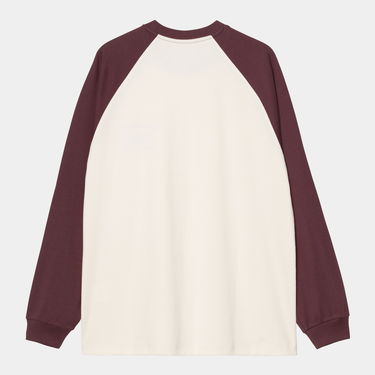 T-paita Carhartt WIP Carhartt WIP Alston Long Sleeve T-Shirt Burgundia | I035444_18, 1