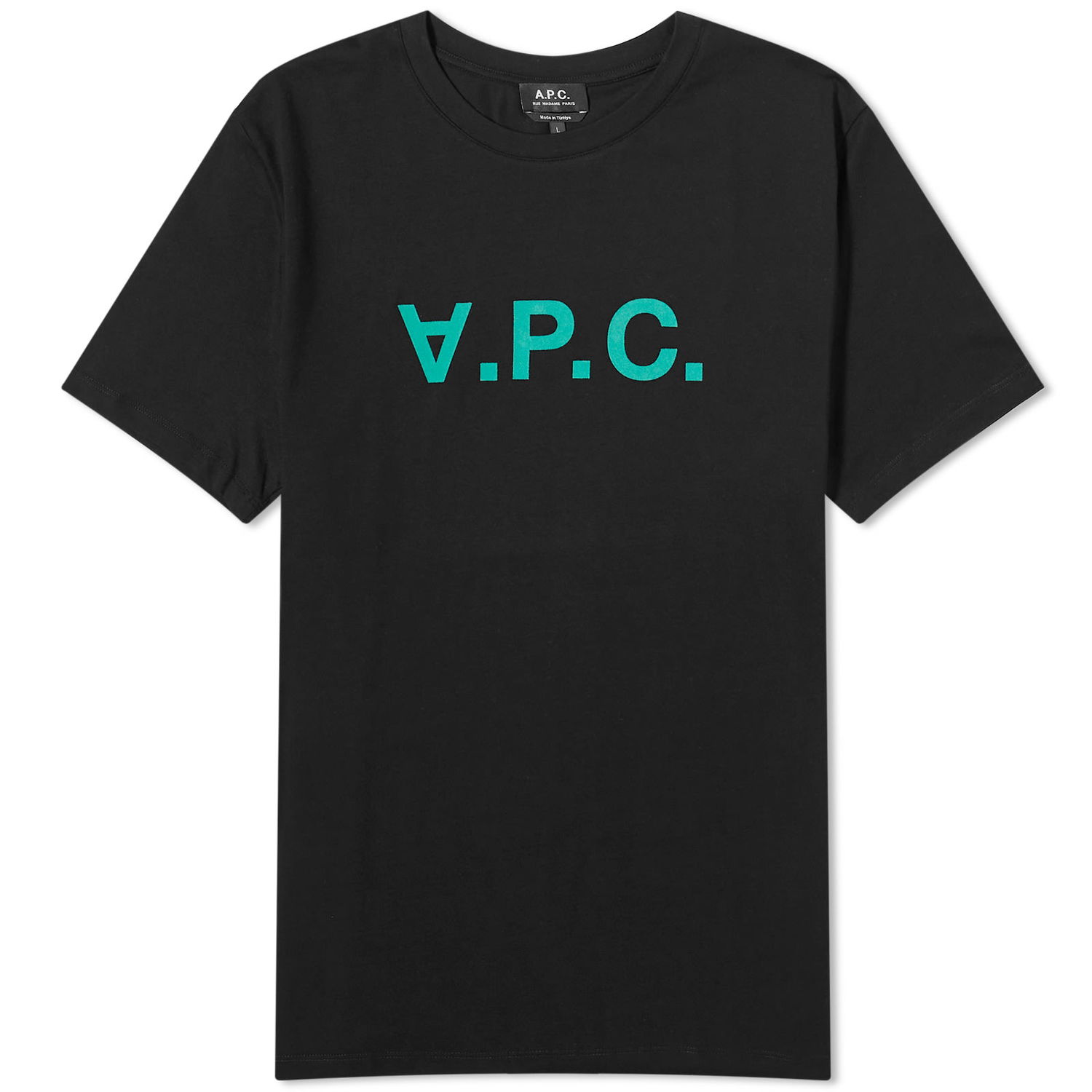 T-paita A.P.C. VPC Logo T-Shirt Musta | COBQX-H26943-TZH, 0