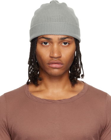 Pipo Rick Owens Rick Owens Concordians Ribbed Beanie Harmaa | RU02E1495 RIBM, 0