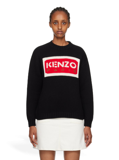 Villapaita KENZO Paris Intarsia Musta | FD62PU4313LA