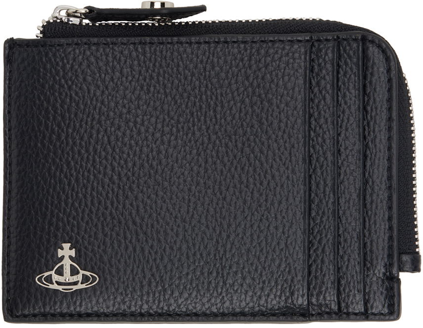 Lompakko Vivienne Westwood Zip Card Holder Musta | 51120009U-S000D-, 0