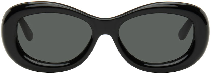Aurinkolasit Courrèges Oval Sunglasses Musta | 322ALU003AC0006
