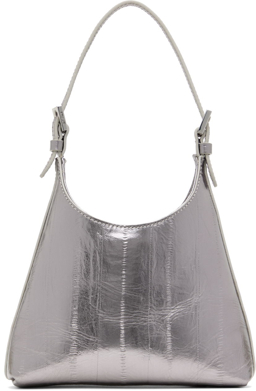 Olkalaukku BY FAR BY FAR Baby Camryn Metallic Leather Bag Metallinen | MWBTH031CL035ME032PL