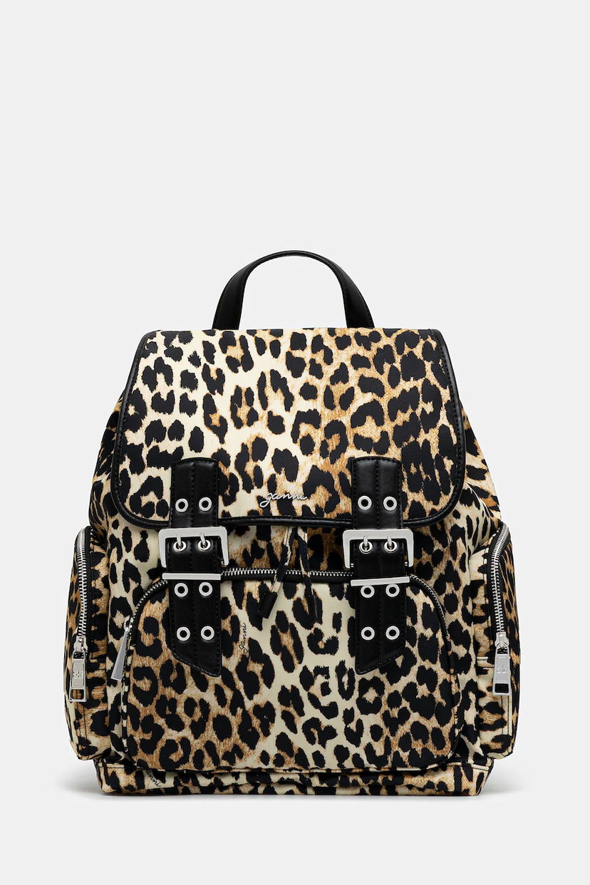 Reppu GANNI GANNI Bucky Nylon Print Backpack Monivärinen | A6527