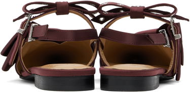 Asusteet GANNI GANNI Big Bow Slingback Flats Burgundia | S2860, 1