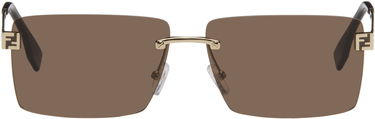 Aurinkolasit FENDI Sky Rectangular Rimless Sunglasses Ruskea | FE40165UM6032E 840126860023, 0